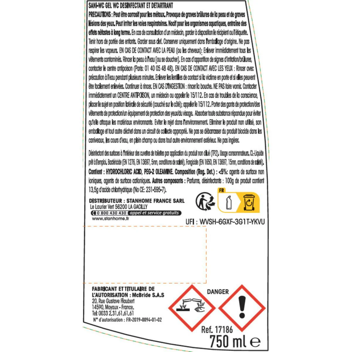 SANI WC 750 ML - Image 3